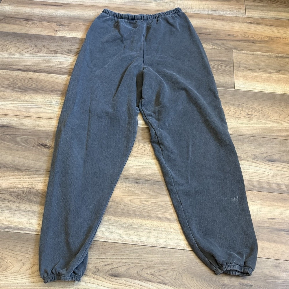 Joah Brown French Terry Oversized Jogger Sweatpants Women Small Washed Black XS